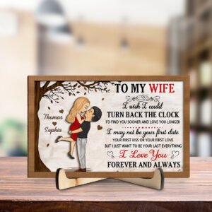 Alittleis Art Supplies I Love You Forever And Always - Personalized Custom Wooden Plaque