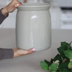 Alittleis Art Supplies Ceramic Vase – Grey Glazed