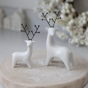 Alittleis Art Supplies Set Of 2 Deers - Matt White