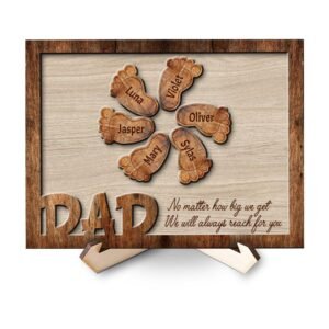 Alittleis Art Supplies Always Reach For You - Personalized Custom Wooden Plaque
