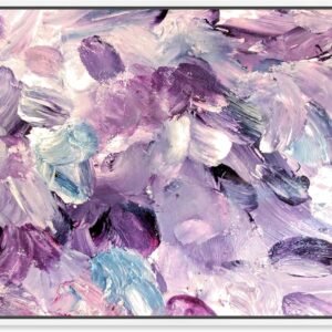 Oliver Gal Amethyst Gardens Canvas Print Wall Art for Living Room, Bedroom, and Bathroom, 30" x 20", White Floater Frame